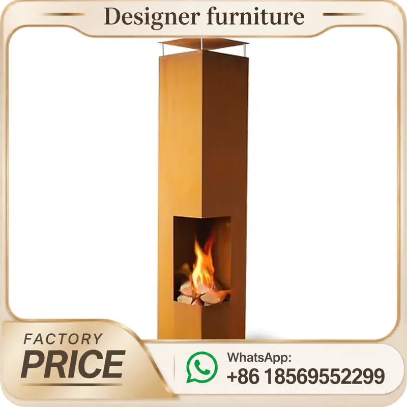 Outdoor Furniture Wood - เตาเผาเม็ดไม้แบบพกพาพร้อมปล่องควัน ให้ความร้อนทันสมัยสำหรับการตั้งแคมป์กลางแจ้งและใช้ในบ้าน ประหยัดเชื้อเพลิงอย่างมีประสิทธิภาพ
