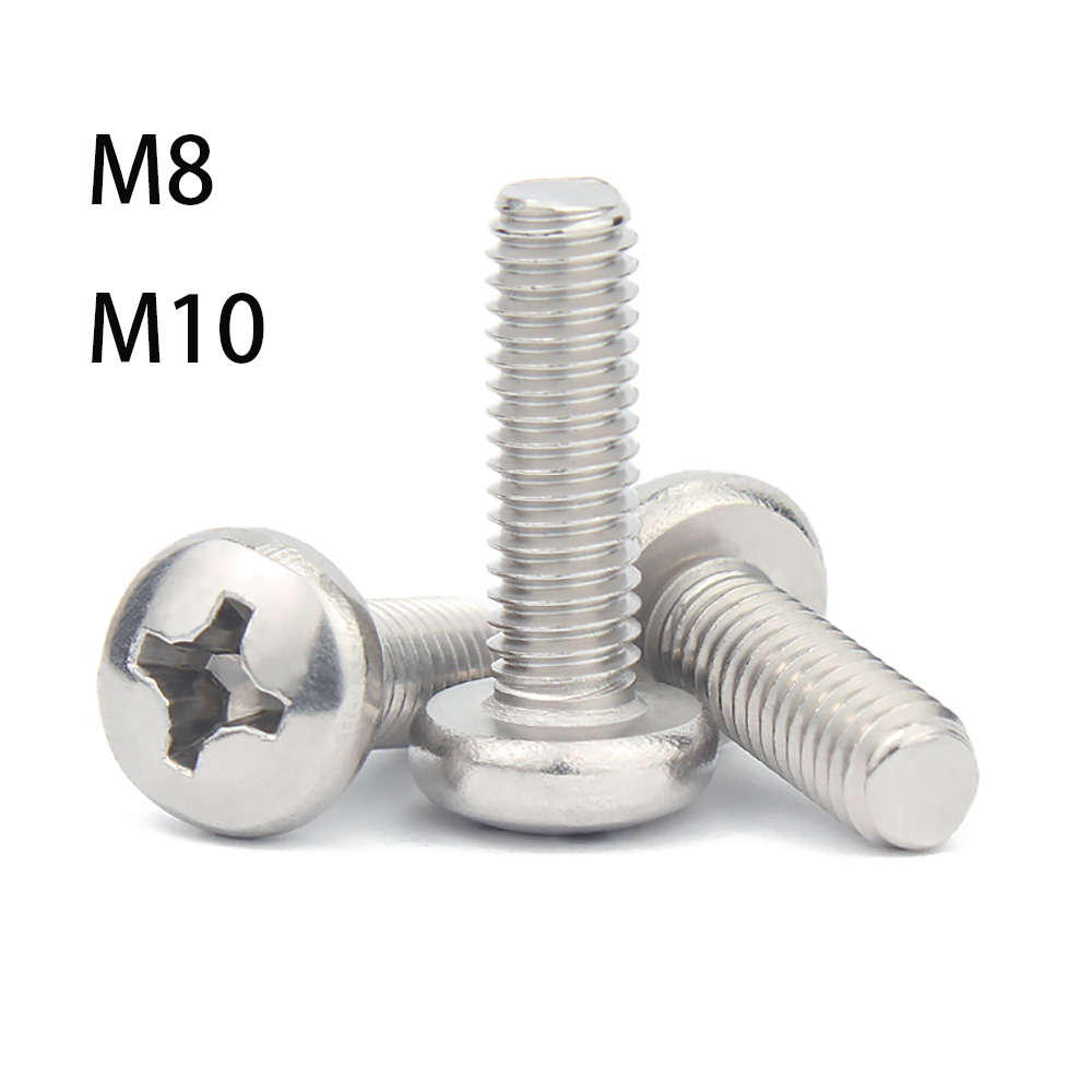 Outdoor Furniture Diy - สกรูหัวกลมไขว้ สแตนเลส 304 ขนาดใหญ่ M8 M10