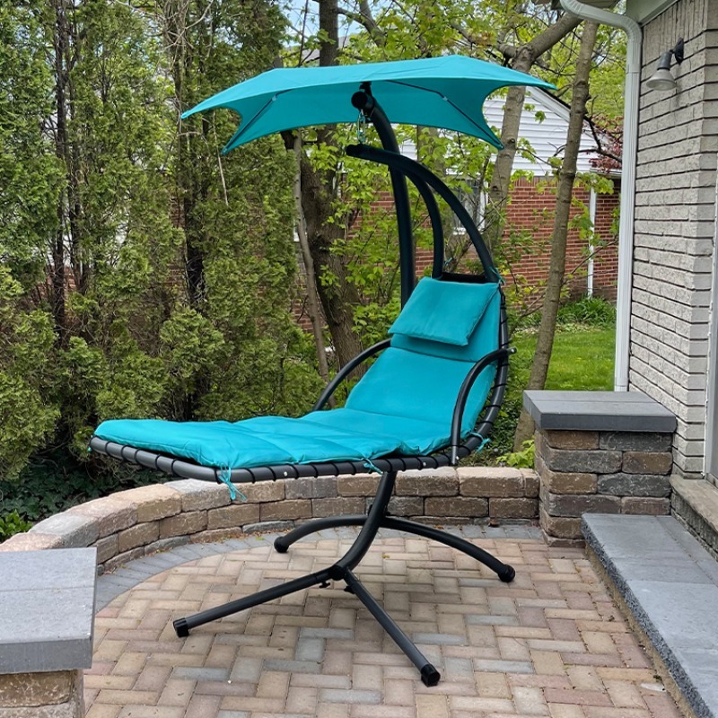 Outdoor Furniture Wood - เก้าอี้ชิงช้าแบบแขวน Zoshine รุ่นปี 2026 พร้อมหลังคา สำหรับพักผ่อนกลางแจ้ง