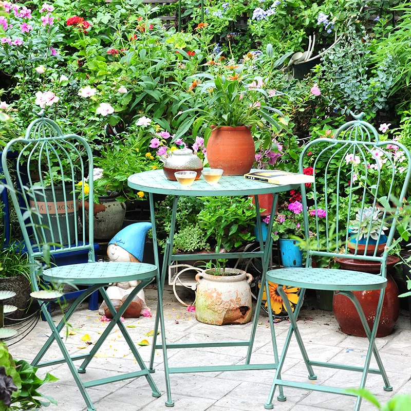 ลานกลางแจ้งเก้าอี้สวนเหล็กกลวง - Outdoor Furniture Metal Chairs บทวิจารณ์และราคา