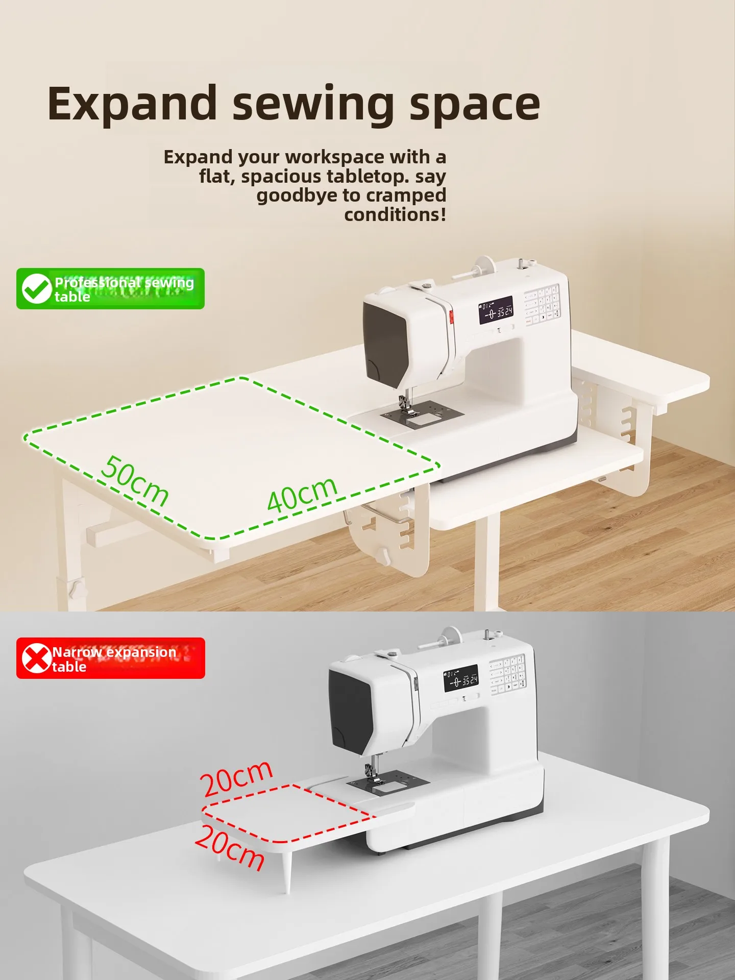 โต๊ะเย็บผ้าปรับระดับได้สำหรับใ - Outdoor Furniture Wood บทวิจารณ์และราคา