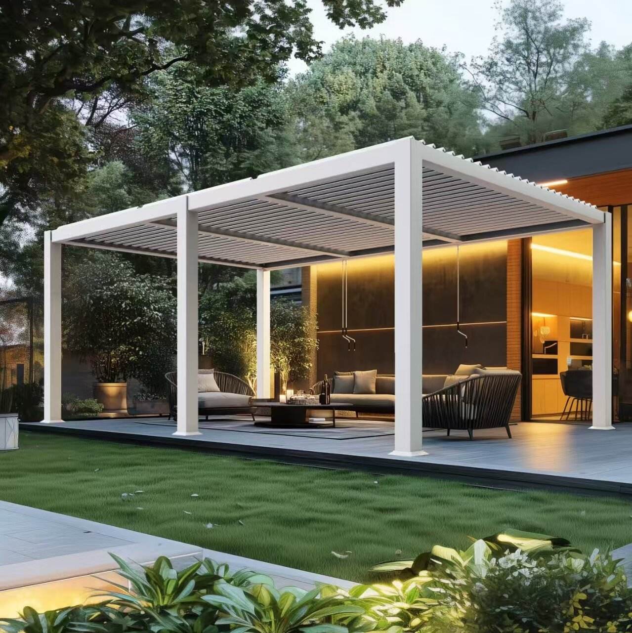 ศาลาอลูมิเนียมอัลลอยด์หรูหรา ต - Outdoor Furniture Metal บทวิจารณ์และราคา
